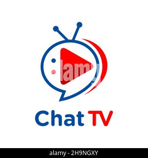 logo chat tv your company Stock Photo