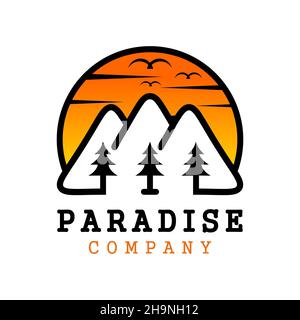 mountain logo your company Stock Photo