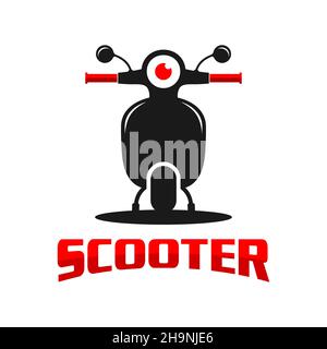 scooter logo design your company Stock Photo