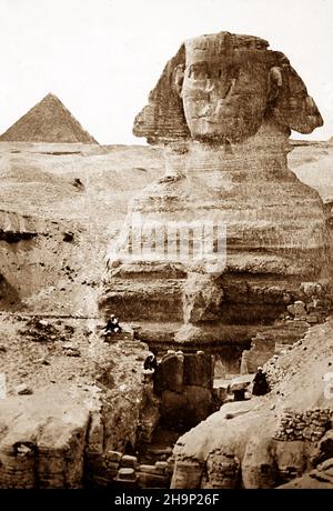 The Sphinx, Egypt, Victorian period Stock Photo