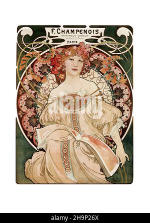 Alphonse Mucha - F. Champenois Imprimeur-Éditeur, Paris 1898 Stock ...