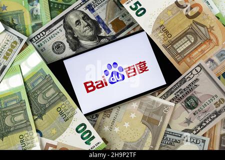 Baidu editorial. Illustrative photo for news about Baidu - a Chinese multinational technology company Stock Photo