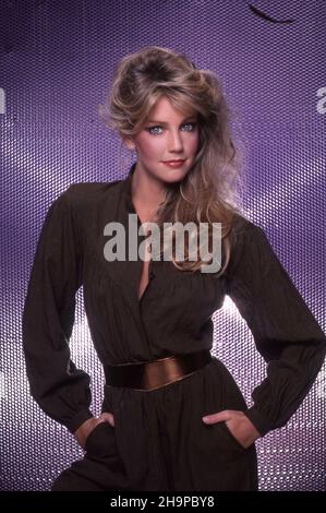 Heather Locklear poses for a portrait 1981 in Los Angeles, California. Credit: Harry Langdon /Rock Negatives /MediaPunch Stock Photo