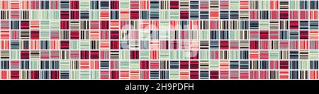 Abstract Geometrical generative computational art illustration Stock Vector