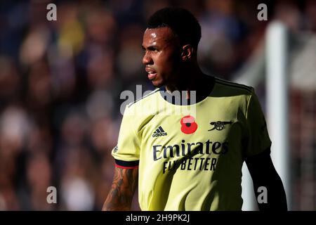 Gabriel of Arsenal - Leicester City v Arsenal, Premier League, King Power Stadium, Leicester, UK - 30th October 2021  Editorial Use Only - DataCo restrictions apply Stock Photo