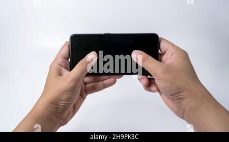 This is a clean smartphone photo on a white background. You can easily download and use it for your personal and commercial projects. Stock Photo