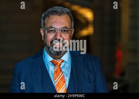 Bern, Switzerland. 08th Dec, 2021. Niklaus-Jammel Guegger (Swiss Evangelical Party) was in the parliamentary session during the winter sessions of the federal parliament. (Photo by Eric Dubost/Pacific Press) Credit: Pacific Press Media Production Corp./Alamy Live News Stock Photo