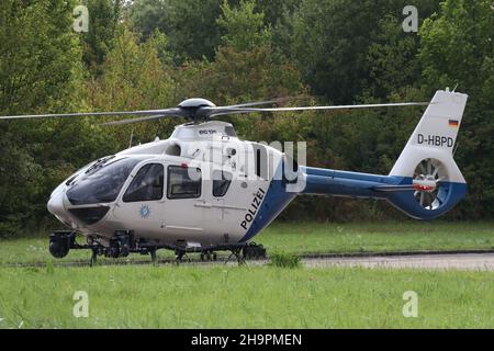 Bavarian Police Helicopter Stock Photo