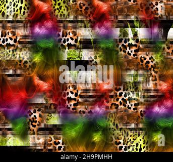 Print,African Animal Prints. Vintage Natural Pattern. Black Exotic ...