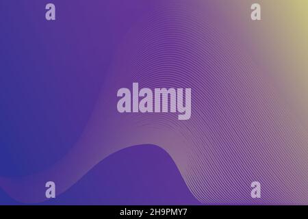 wave illustration gradient background, great for banners, presentations, business cards, web design, social media Stock Vector