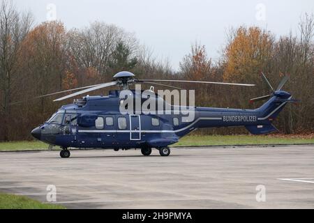 German Federal Police Helicopter Stock Photo