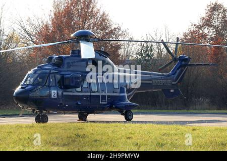 German Federal Police Helicopter Stock Photo