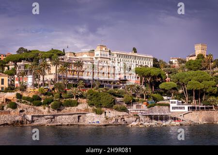 Hotel Imperiale Palace, Santa Margherita Ligure, Liguria, Italy Stock Photo