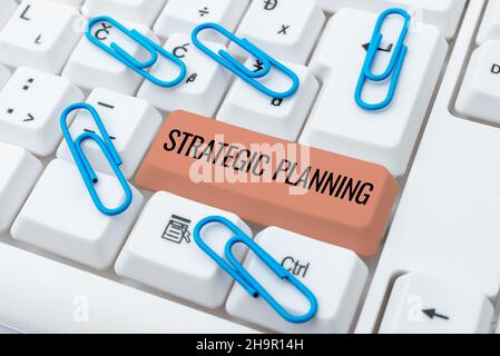 Conceptual display Strategic Planning. Word Written on Organizational Management Activity Operation Priorities Upgrading And Repairing Old Website Stock Photo