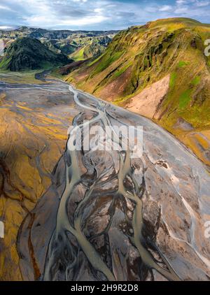 Highland Rivers Winding river at highland landscape photo Stock Photo - Alamy