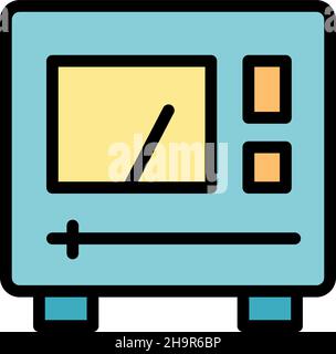 Home voltage regulator icon. Outline home voltage regulator vector icon color flat isolated Stock Vector