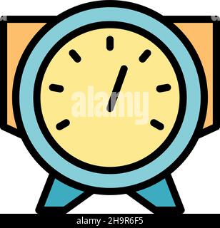 Capacitor voltage regulator icon. Outline capacitor voltage regulator vector icon color flat isolated Stock Vector