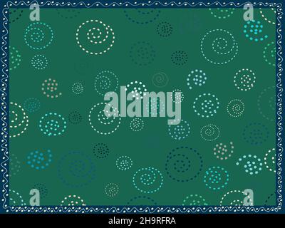 Rectangular frame ethnic card with painted. Stock Vector
