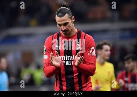 Milano, Italy. 07th Dec, 2021. during the Uefa Champions League group B football match between AC Milan and Liverpool at San Siro stadium in Milano (Italy), December 7th, 2021. Photo Andrea Staccioli/Insidefoto Credit: insidefoto srl/Alamy Live News
