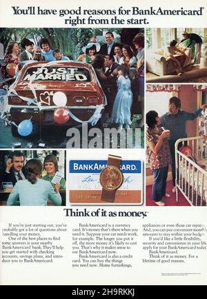Playboy 1973 Monthly Magazine Advert, USA Stock Photo