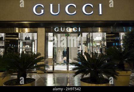 Gucci Filiale, Via della Liberta, Palermo, Sizilien, Italien Stock Photo