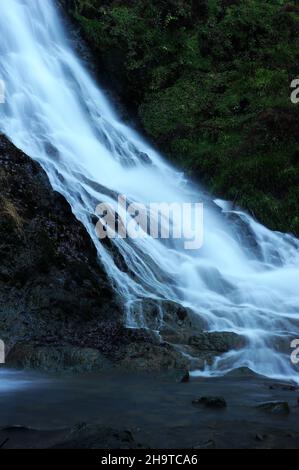 Northern stream of Grey Mare's Tail / Rhaeadr Y Parc Mawr. Stock Photo