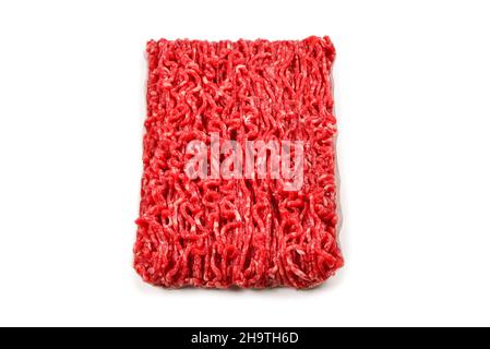 Chopped meat  isolated on white background. Stock Photo