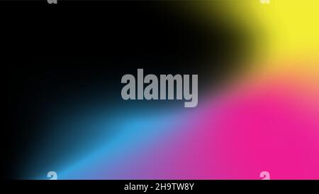Abstract Colorful Background. Rainbow stains on black backdrop. Vector illustration Stock Vector
