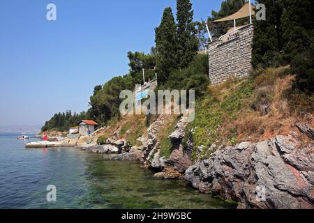 Istanbul Prince Island Sedef (Turkish: Sedef Adasi) Coastline in Istanbul, Turkey. Stock Photo