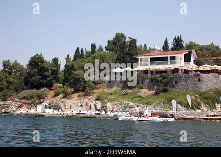 SEDEF ISLAND, TURKEY - AUGUST 4: Istanbul Prince Island Sedef (Turkish: Sedef Adasi) on August 4, 2010 in Istanbul, Turkey. Island is officially a neighborhood in the Adalar district of Istanbul. Stock Photo