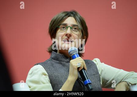 Rome, Italy. 08th Dec, 2021. Michela Murgia, writer during â€œPiu  libri piu liberi The National Fair of Small and Medium Publishing, News in  Rome, Italy, December 08 2021 Credit: Independent Photo Agency/Alamy