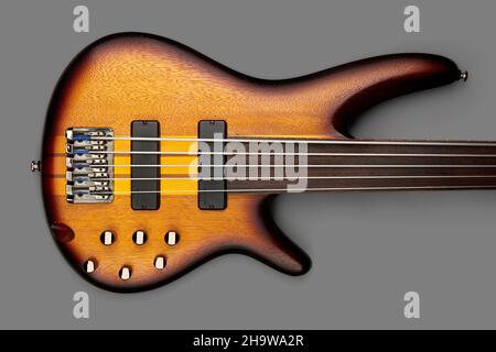 Ibanez Soundgear fretless bass Stock Photo