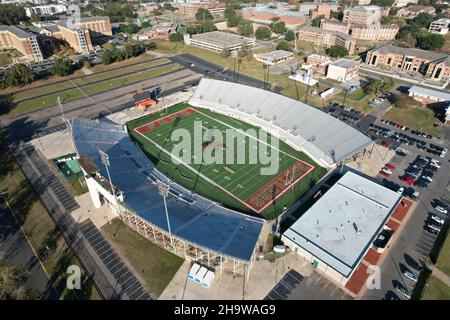 An aerial view of Bragg Memorial Stadium on the campus of Florida A&M ...