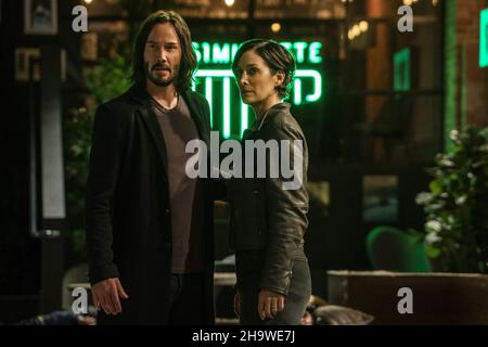Keanu Reeves, Carrie-Anne Moss, "The Matrix Resurrections" (2021
