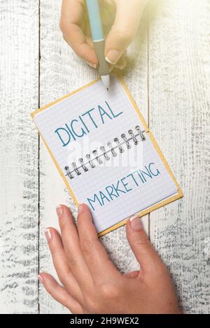 Conceptual display Digital Marketing. Word Written on Search Engine Optimazation Pay Per Click Ad Internet Brainstorming Problems And Solutions Asking Stock Photo