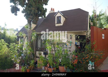 Los Angeles, California, USA 5th December 2021 A general view of atmosphere of Singer Lena Horne and Actress Penny Edwards Former Home/house at 1229 Horn Avenue on December 5, 2021 in Los Angeles, California, USA. Photo by Barry King/Alamy Stock Photo Stock Photo