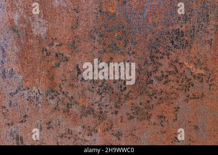 rust on metal steel wall background texture. Stock Photo
