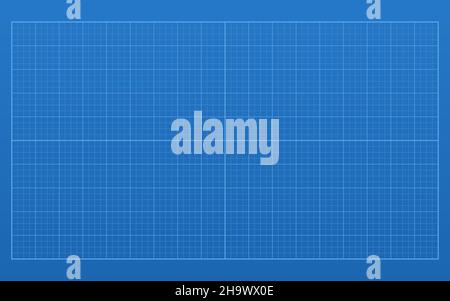 Blueprint background. Blue lined architecture Stock Vector
