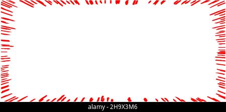 This is a illustration of Horizontal Hand-painted comic concentrated lines Stock Vector