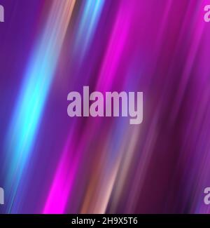 Colorful gradient aurora lines neon light trails purple abstract background Stock Photo