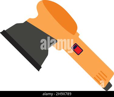 Icon Of Grinder. Flat Color Design. Vector Illustration. Stock Vector