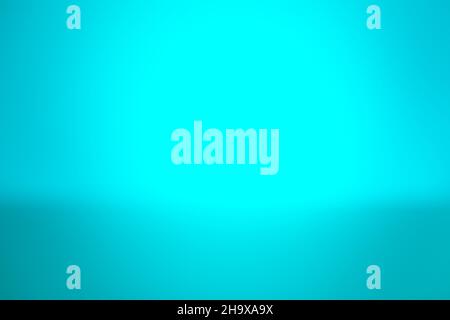 Blue abstract background. Smooth blue gradient texture background. Bright blue gradient wall. Studio light. Soft empty studio background. Simple Stock Photo