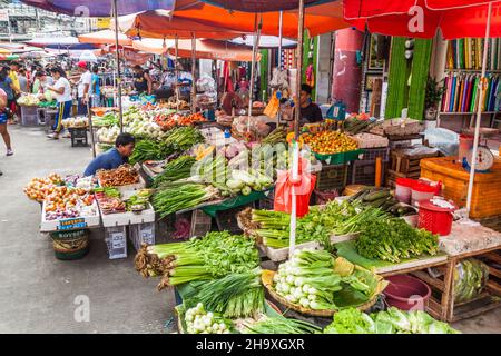 MANILA, PHILIPPINES - JANUARY 27, 2018: View of Quiapo market in Manila Stock Photo