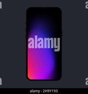 Bright Mockup. Isolated Mobile Phone. Vector illustration Stock Vector