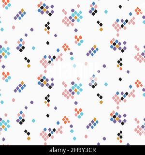 Abstract snake skin distressed seamless white pattern texture Stock Vector