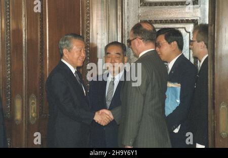 Japonia Tokio 30.06.1987. Oficjalna wizyta pañstwowa przewodnicz¹cego ...