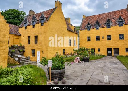 Culross Palace, a 17th century merchant’s house, in historic village of Culross in Fife, Scotland, UK Stock Photo