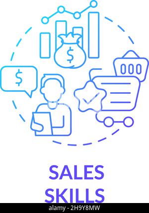 Technology skills blue gradient concept icon Stock Vector Image & Art ...