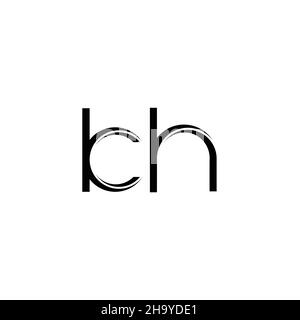 KH Logo monogram with slice rounded modern design template isolated on ...