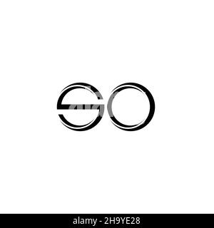 OS Logo monogram with slice rounded modern design template isolated on ...
